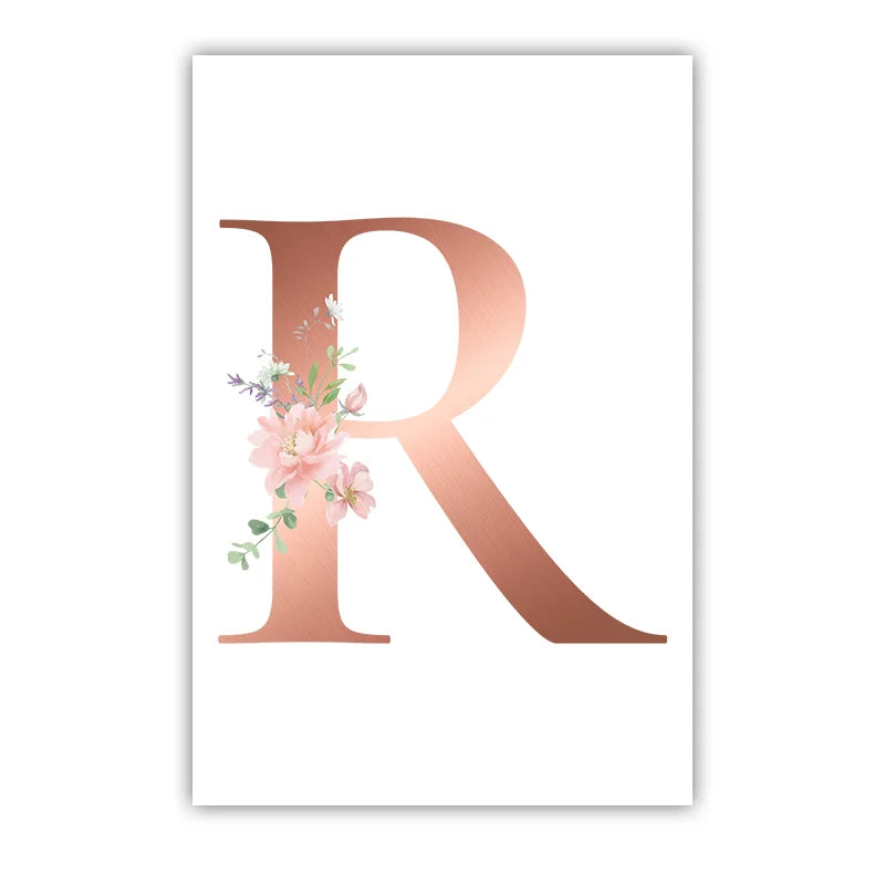 Custom Name Nursery Wall Art,pink Aesthetic wildflowers Canvas Painting, Nordic Poster Print for Baby, Toddler Kids Room Decor Peaceful Pleasures Health and Wellness R 40x60cm No Frame China Mainland