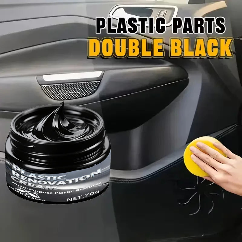 Plastic Repair Paste & Tire Shine | UV Protection 5-Min Fix
