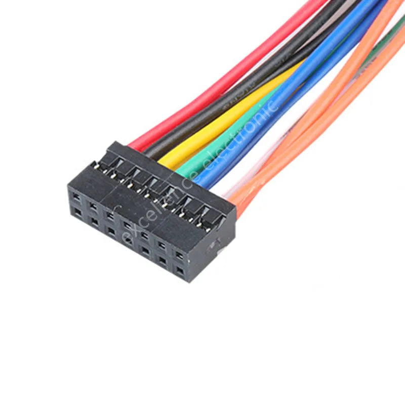 5PCS DuPont 2.0mm Terminal Connecting Line 4p-16p Single Ended Electronic Wire 10cm/20cm 26awg Double Row Rubber Shell Peaceful Pleasures Health and Wellness