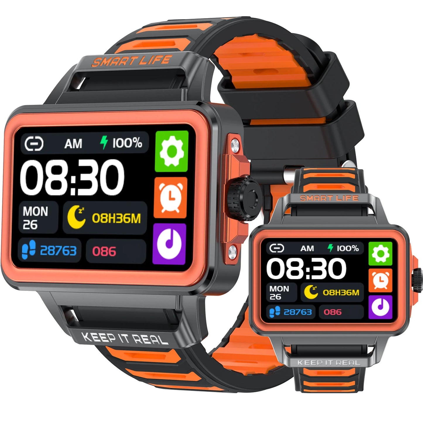 LOMAXFR Smart Watch – Multi-Sport, Heart Rate & Music Control