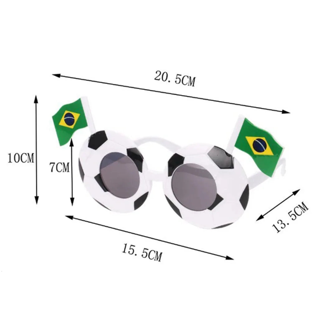 National Flag Soccer Sunglasses | 2026 Football Fan Party Gift Novelty Fan Sunglasses Peaceful Pleasures Health and Wellness