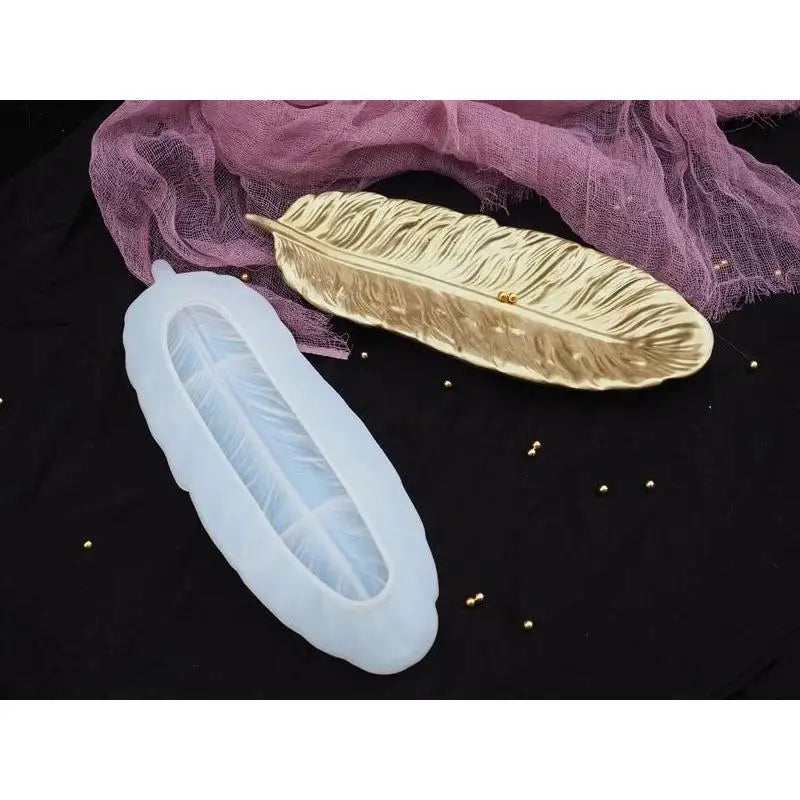 Creative Feather Shape Cake Silicone Mold Clay Mould Kitchen Baking