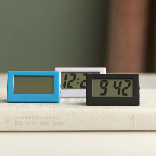 Mini LED Digital Desktop Clock Simple Small Portable Mute Big Digits Electronic Clock For Bedroom Elderly Student Exam Peaceful Pleasures Health and Wellness