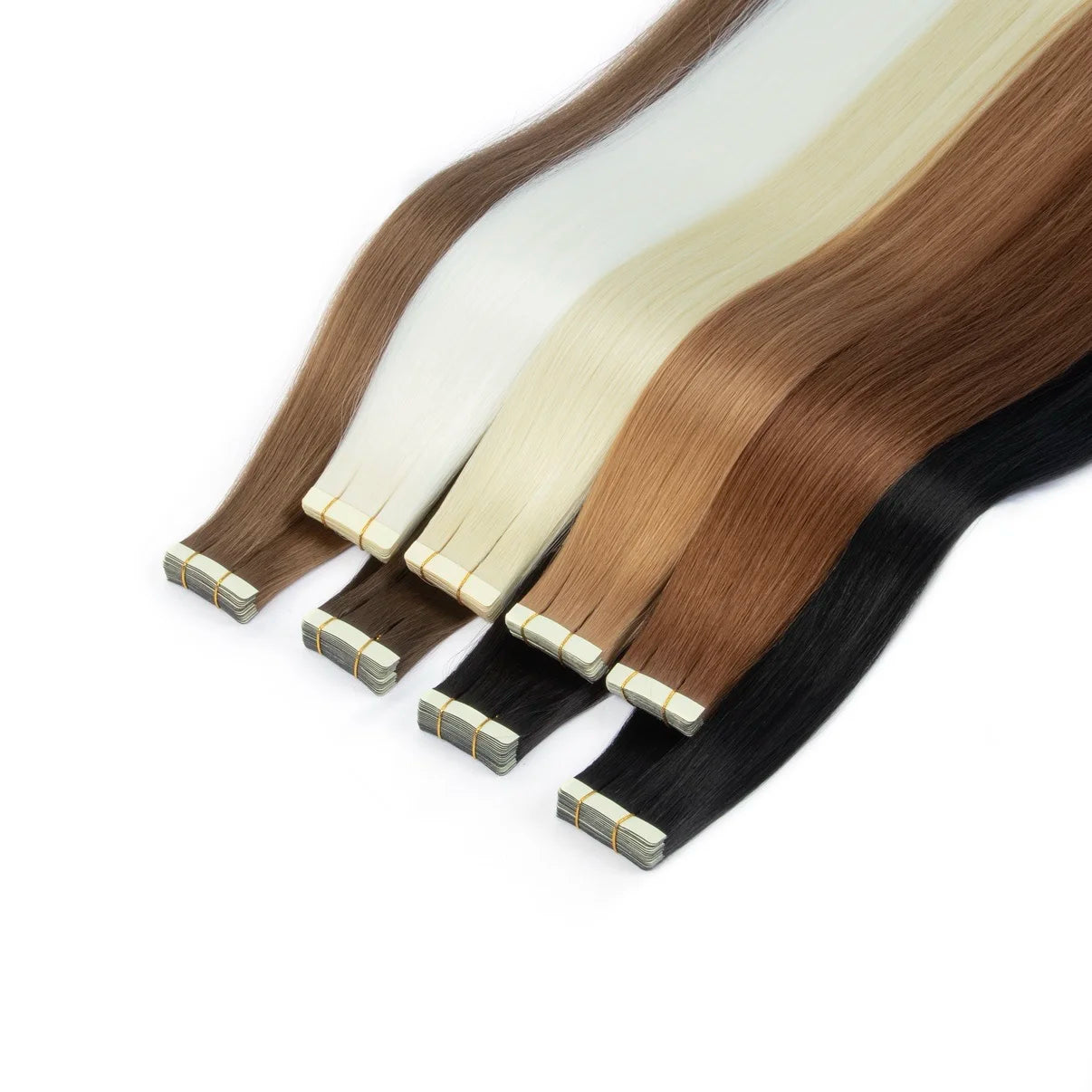 20pc Tape-In Synthetic Hair Extensions – Seamless Skin Weft