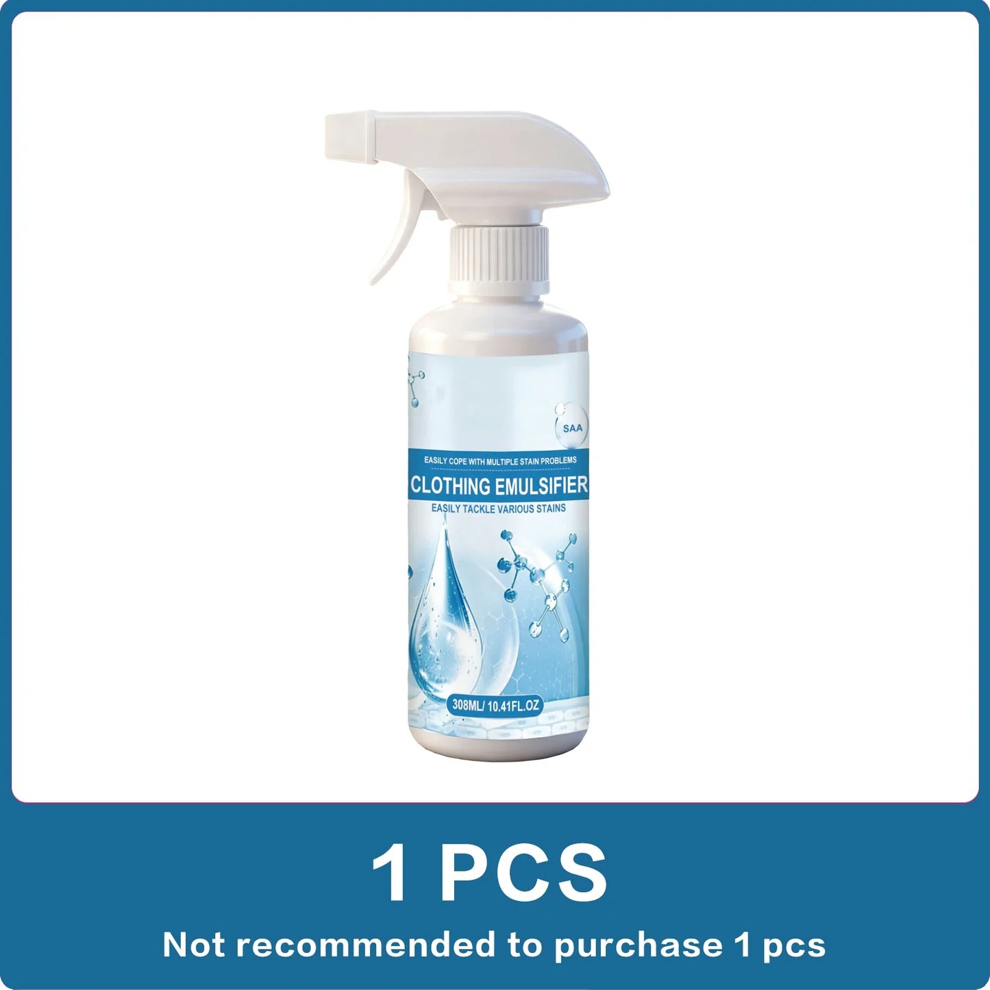 Clothes Stain Remover Spray 308ml – Fabric-Safe Laundry Cleaner