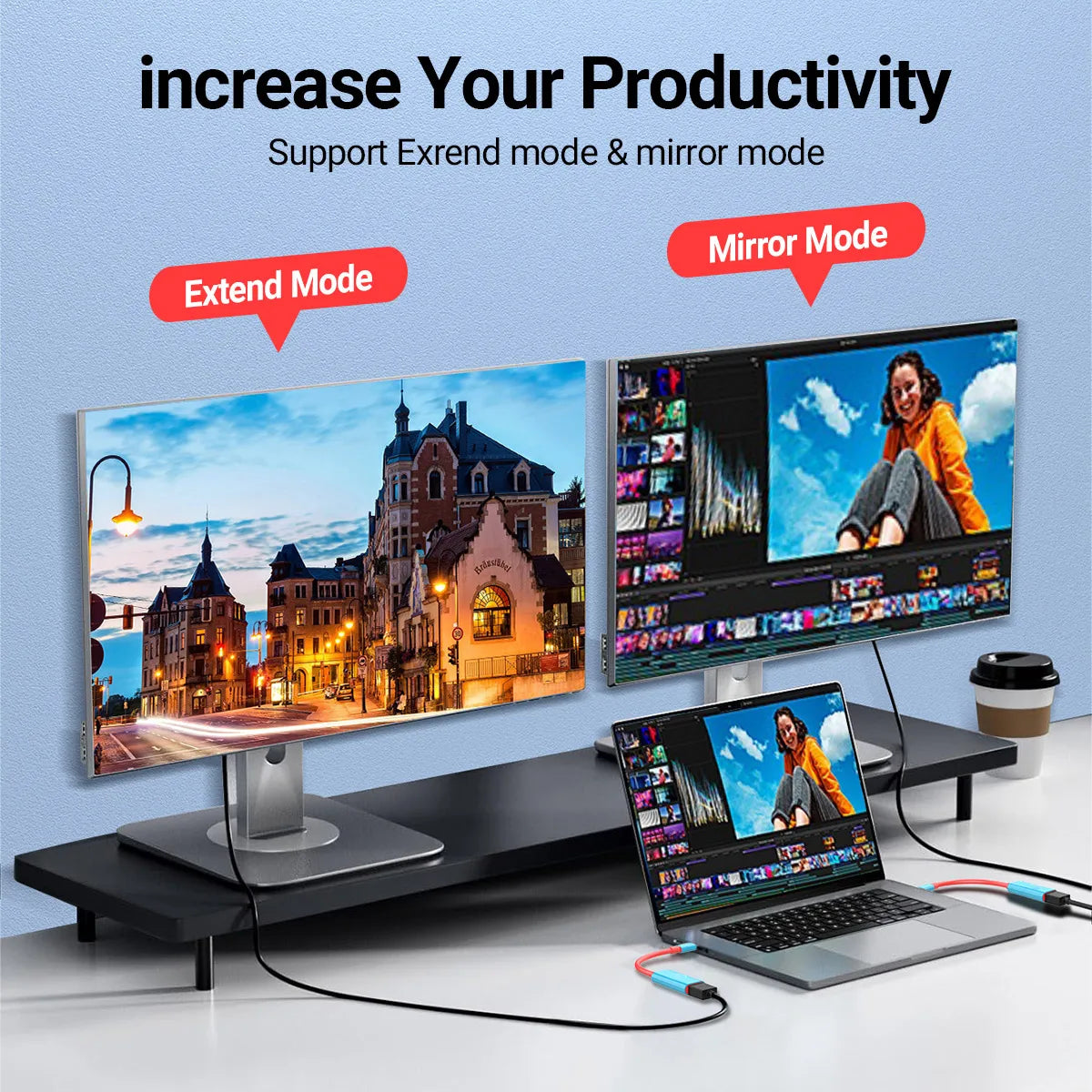 USB-C to HDMI 4K Adapter PD 100W | Switch, iPad Pro, Laptop