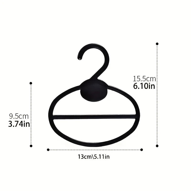 10-Pack Circle Scarf & Tie Hangers – Closet Space Saver Organizer