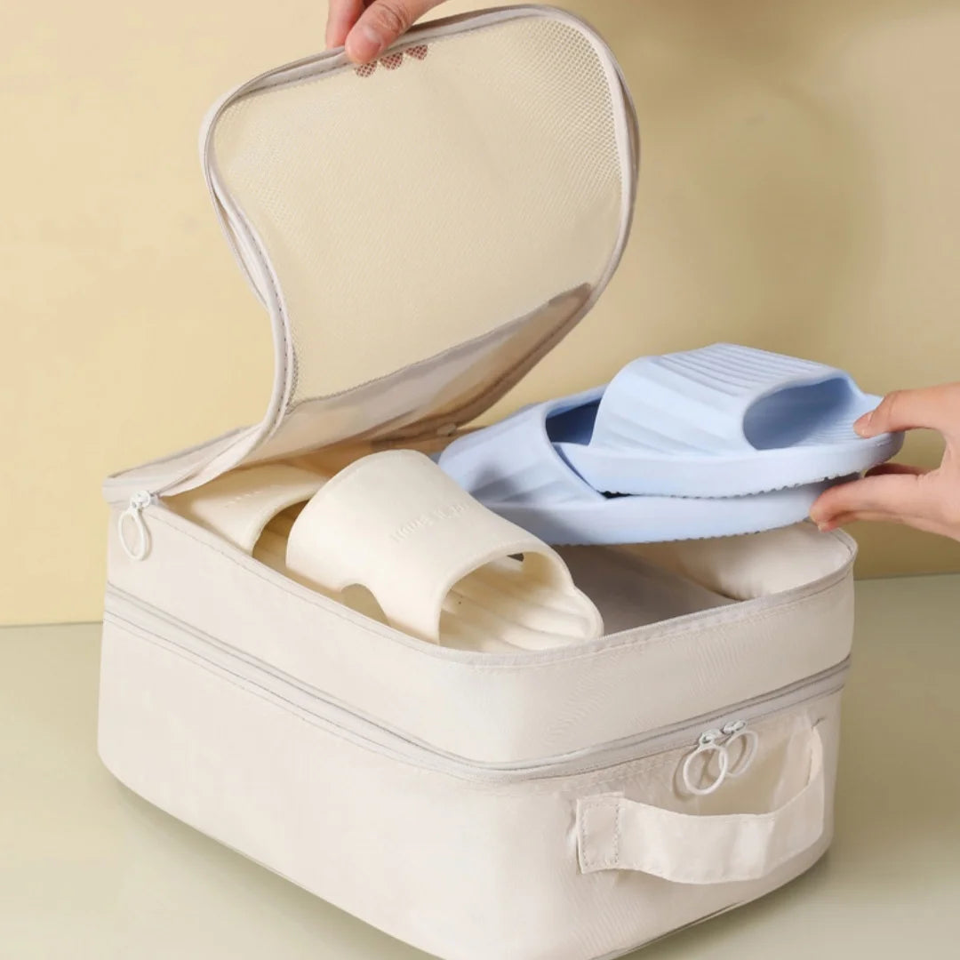 Travel Shoe Bags – Holds 3 Pairs | Portable Shoe Organizer
