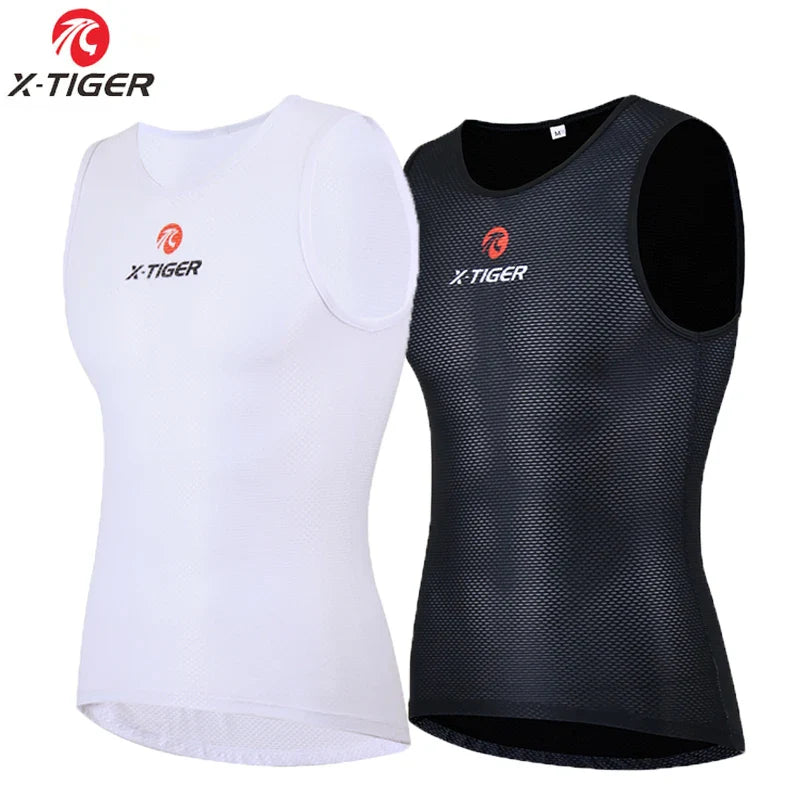 X-TIGER Men's Sleeveless Cycling Vest | Cool Mesh Quick-Dry