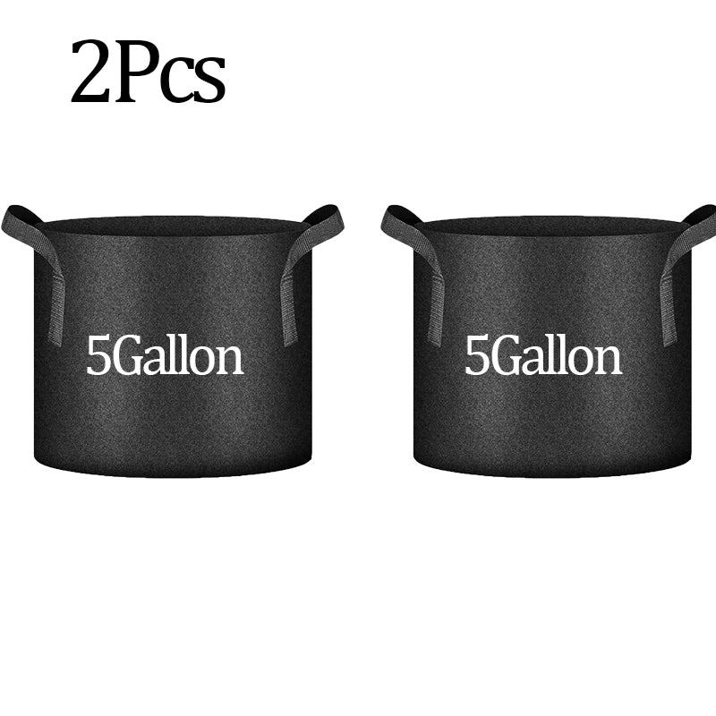 2-Pack Box-Style Tomato Planting Bags | Non-Woven Fabric Fabric Grow Bags Peaceful Pleasures Health and Wellness 2Pcs 5Gallon