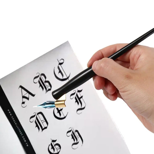 Oblique Dip Pen Holder English Writing Art Drawing Calligraphy Pen Nib Antique Resin Copperplate Script Pen Signature Peaceful Pleasures Health and Wellness