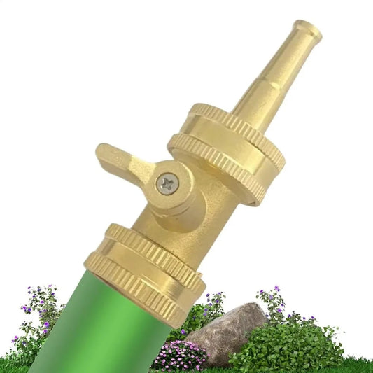 Brass Garden Hose Nozzle – Adjustable Rust-Resistant Sprayer Garden Hose Nozzle Peaceful Pleasures Health and Wellness
