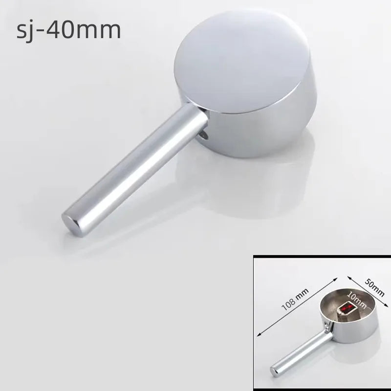 Chrome Zinc Alloy Faucet Lever Handle – 35mm & 40mm Replacement