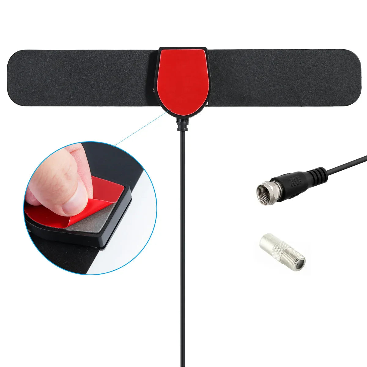Indoor & Outdoor HDTV Antenna – Free TV, 200-Mile Range