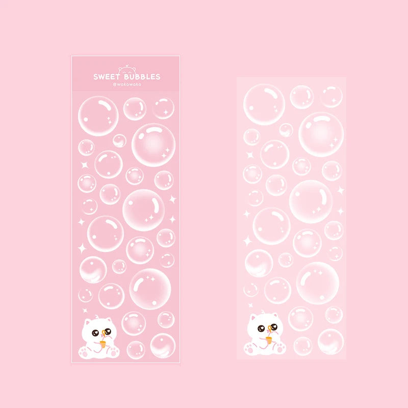 Korean Stickers Wholesale Transparent Bubble Ins Cute Hand Account