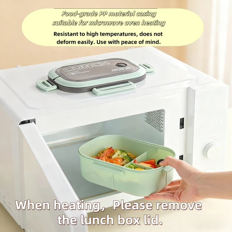 Double Layered Fruit Lunch Box Divided Into Compartments Microwave Oven Specifically Designed Office Workers To Reduce Body Fat Peaceful Pleasures Health and Wellness