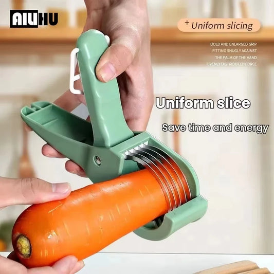 Stainless Steel Vegetable & Fruit Slicer | Multifunctional Salad Vegetable Fruit Slicer Peaceful Pleasures Health and Wellness