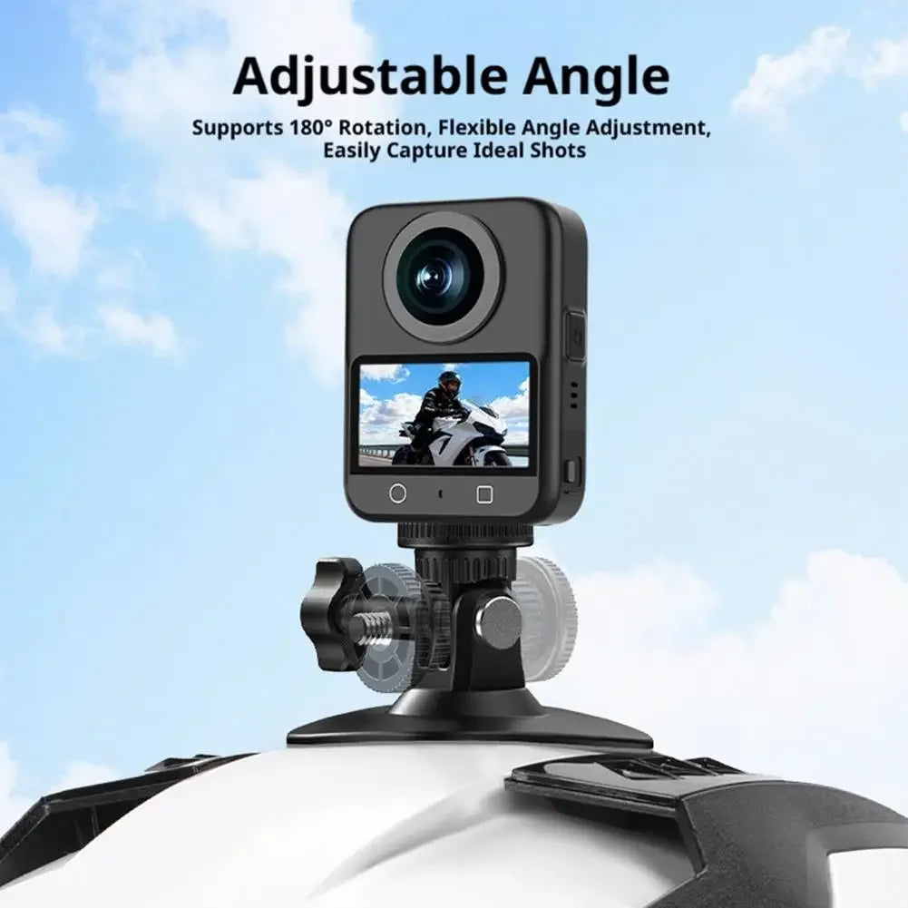 Flexible Motorcycle Helmet Mount Adapter, Adhesive Fixed Base for DJI OSMO Pocket 3 / GoPro, Sports Camera Accessories Peaceful Pleasures Health and Wellness