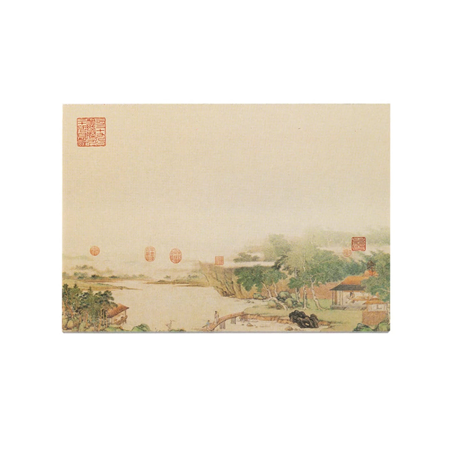 Chinese Painting Style Notes For Journal Decorating 80 Sheets Scenery Notes Oriental Art Diy Decoration Paper For Planner Notes Peaceful Pleasures Health and Wellness B