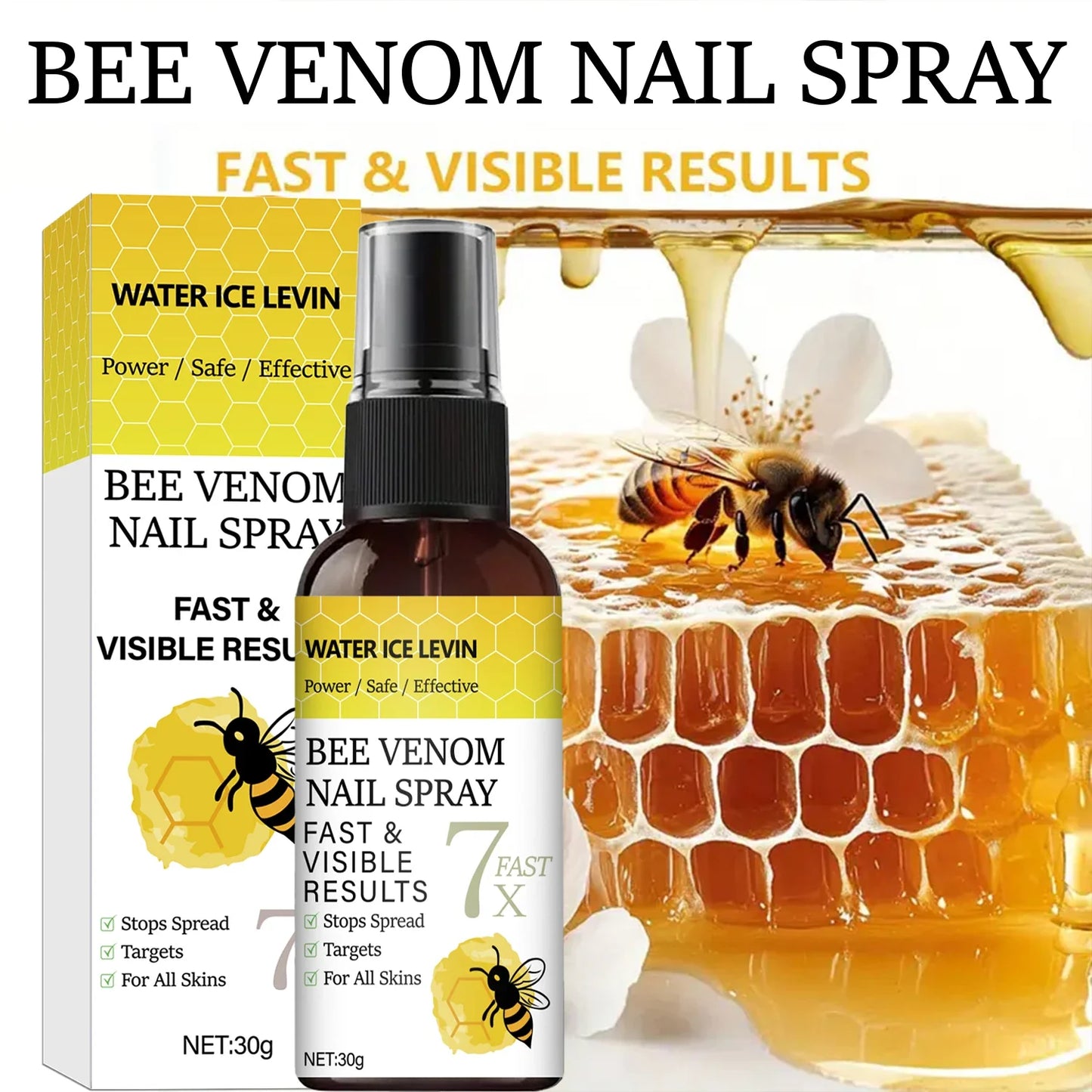 Bee Venom Nail Spray – Strengthen Nails with Hyaluronic Acid