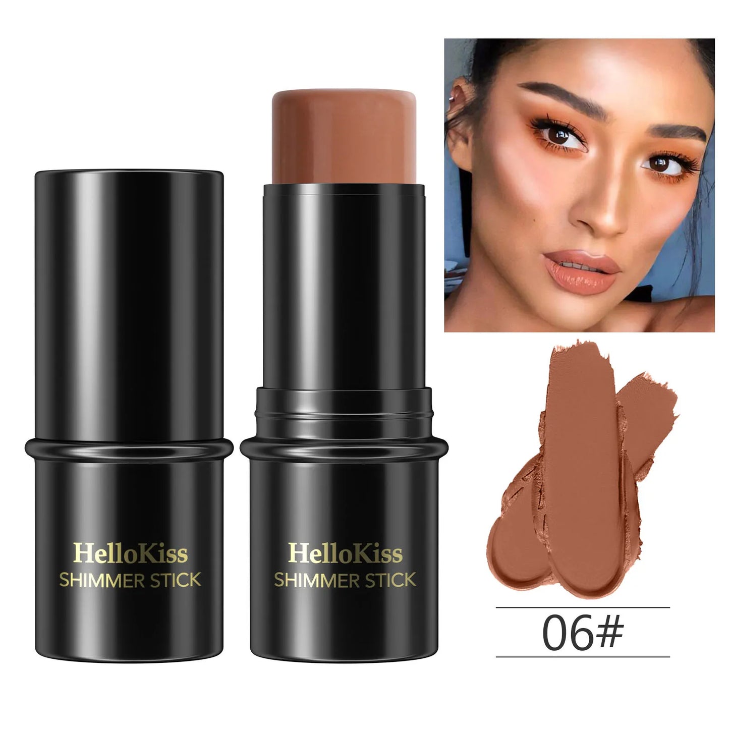 4-in-1 Highlight & Contour Stick | Bronzer Blush Concealer