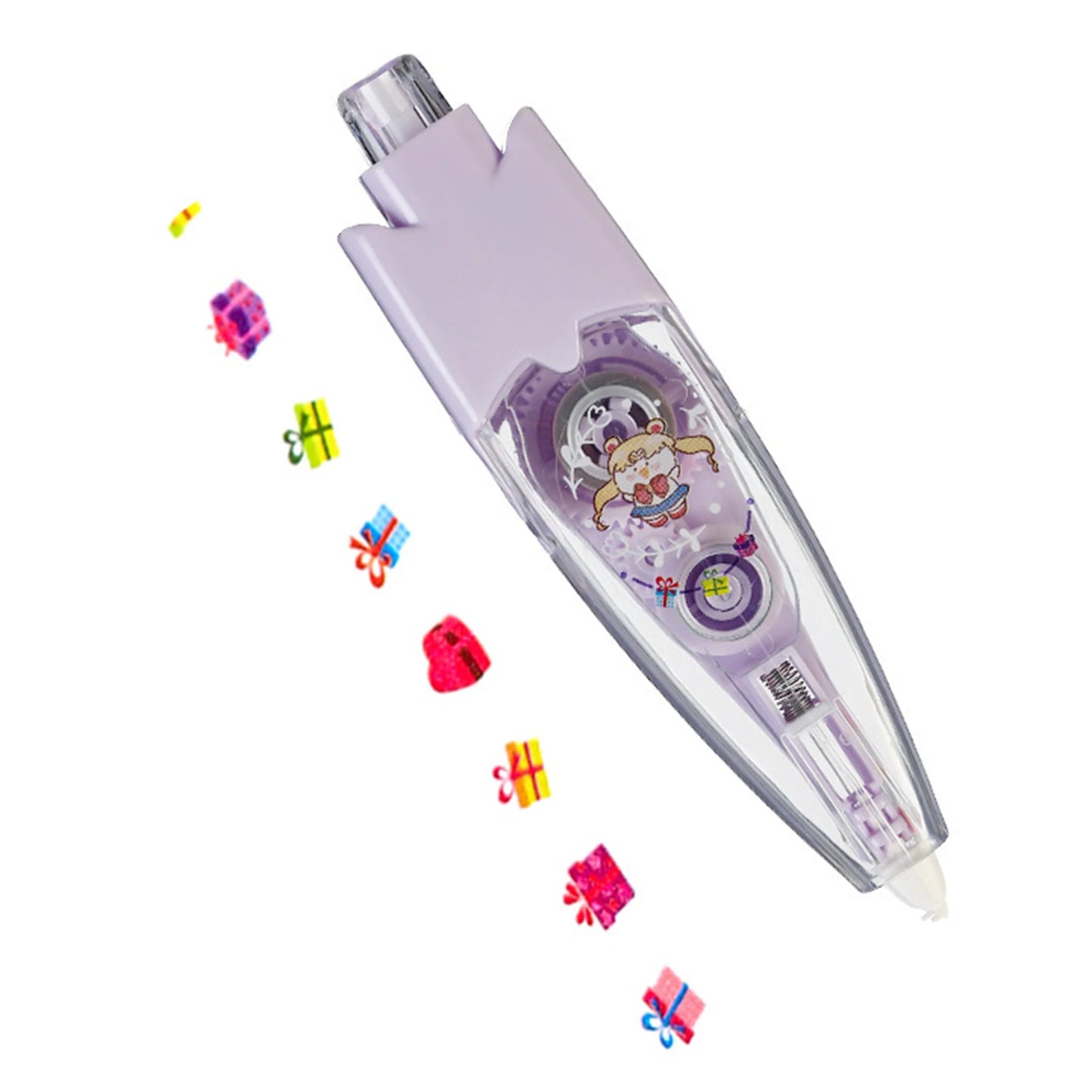 Correction Tape Decorative Sticker Pen Animal Press Type Decorative Pen Cute Pattern Decorative Tape Student Stationery Supplies Peaceful Pleasures Health and Wellness Gift