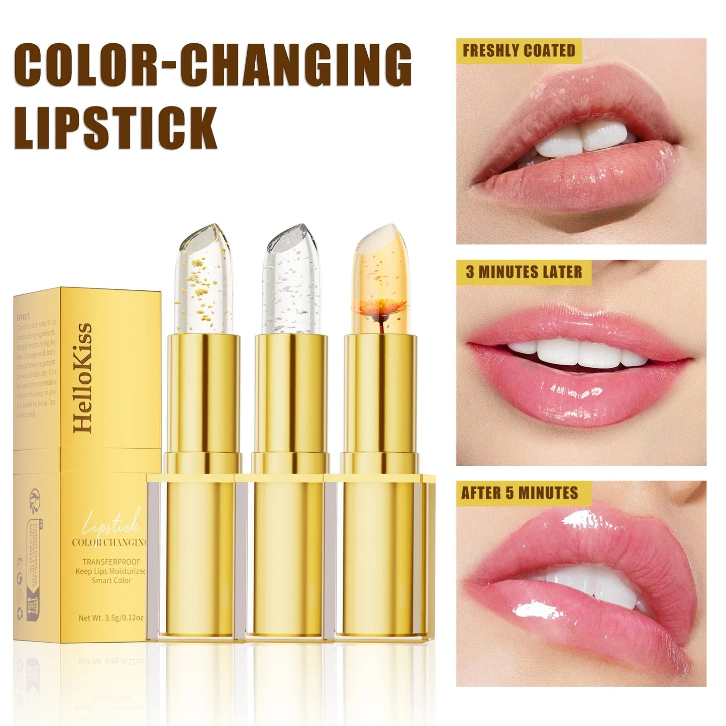 Hello Kiss Color-Changing Jelly Lipstick – Waterproof Lip Balm