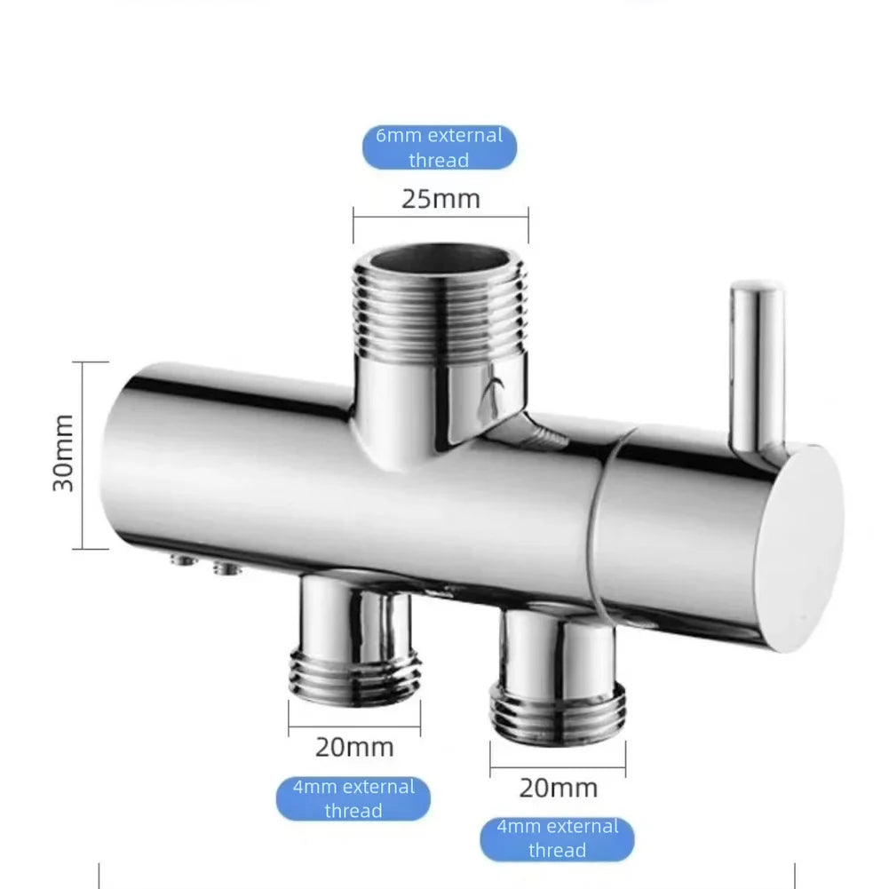 2-Way Wall-Mounted Shower Diverter Valve – Copper Chrome