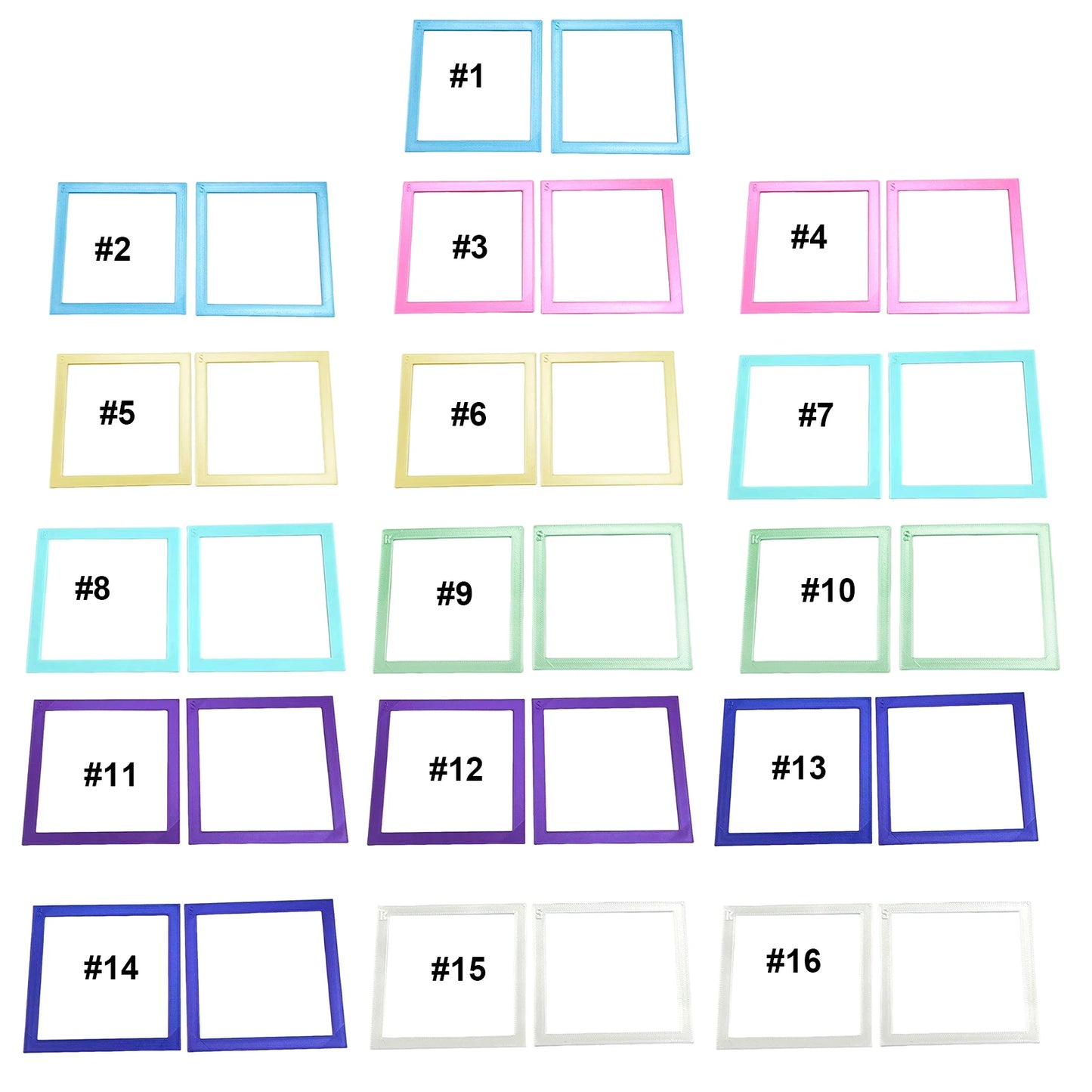 2Pcs Diamond Painting Positioning Frame Lightweight Diamond Painting Frame for Boys Girls Adults Students Home Office Leisure Peaceful Pleasures Health and Wellness