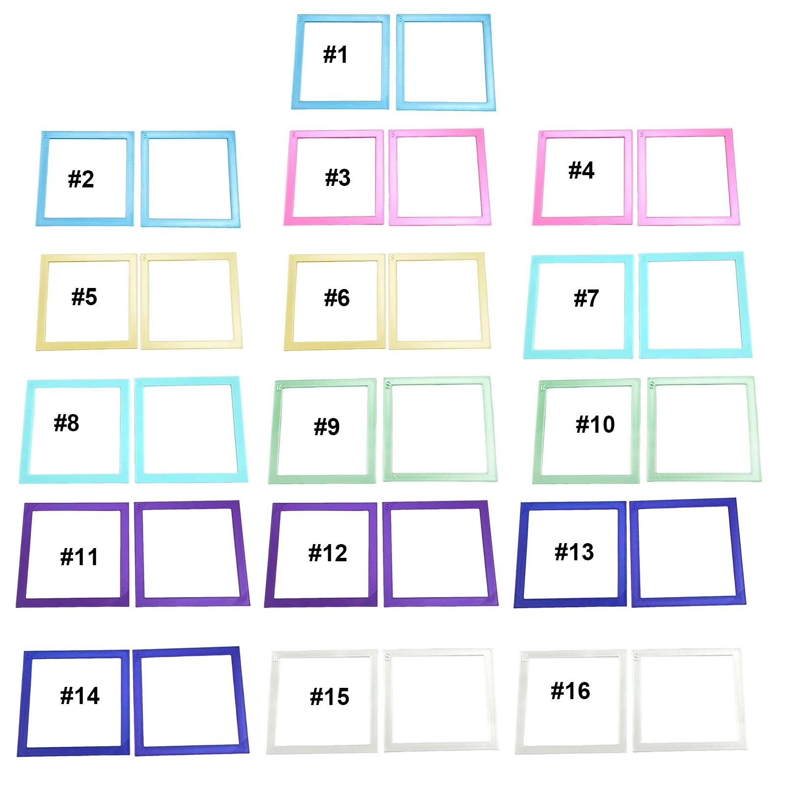 2Pcs Diamond Painting Positioning Frame Lightweight Diamond Painting Frame for Boys Girls Adults Students Home Office Leisure Peaceful Pleasures Health and Wellness