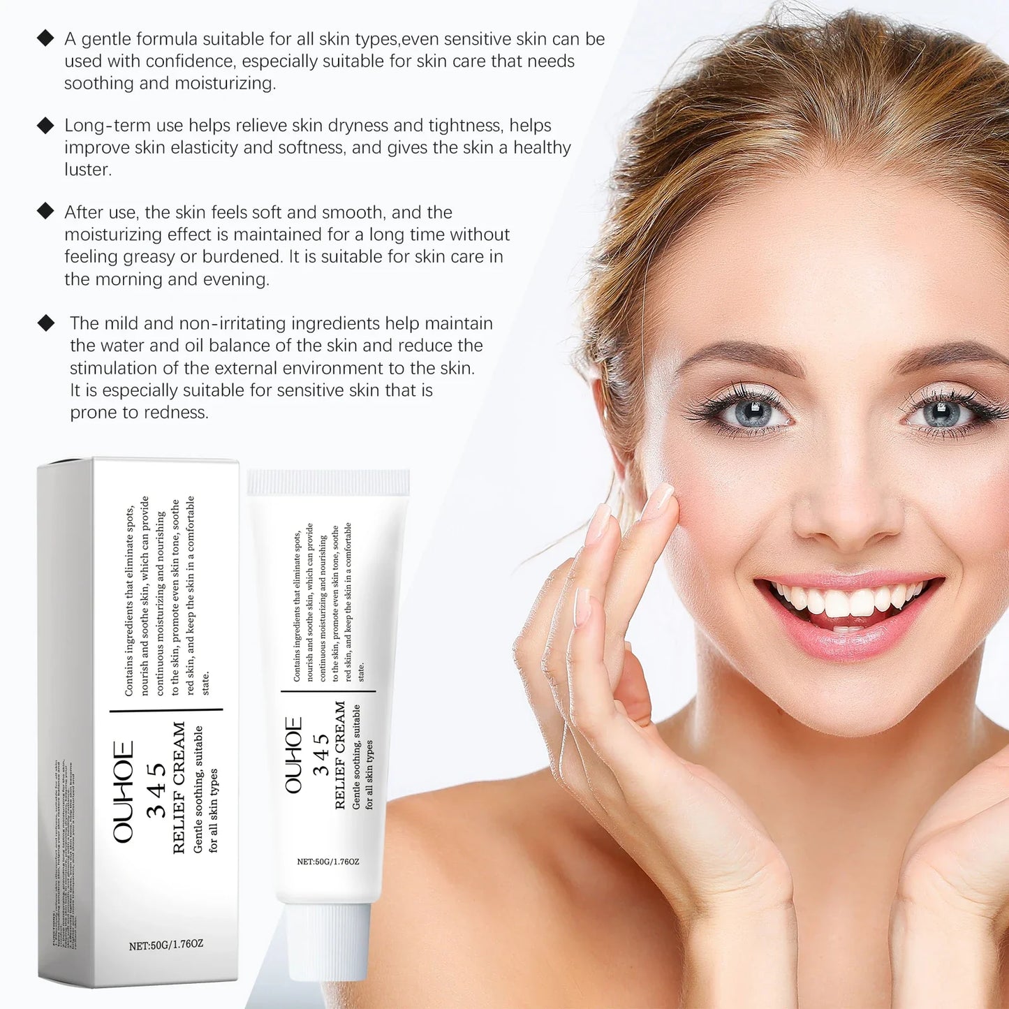 345 Relief Cream – Hydrating, Brightening & Soothing Face Cream