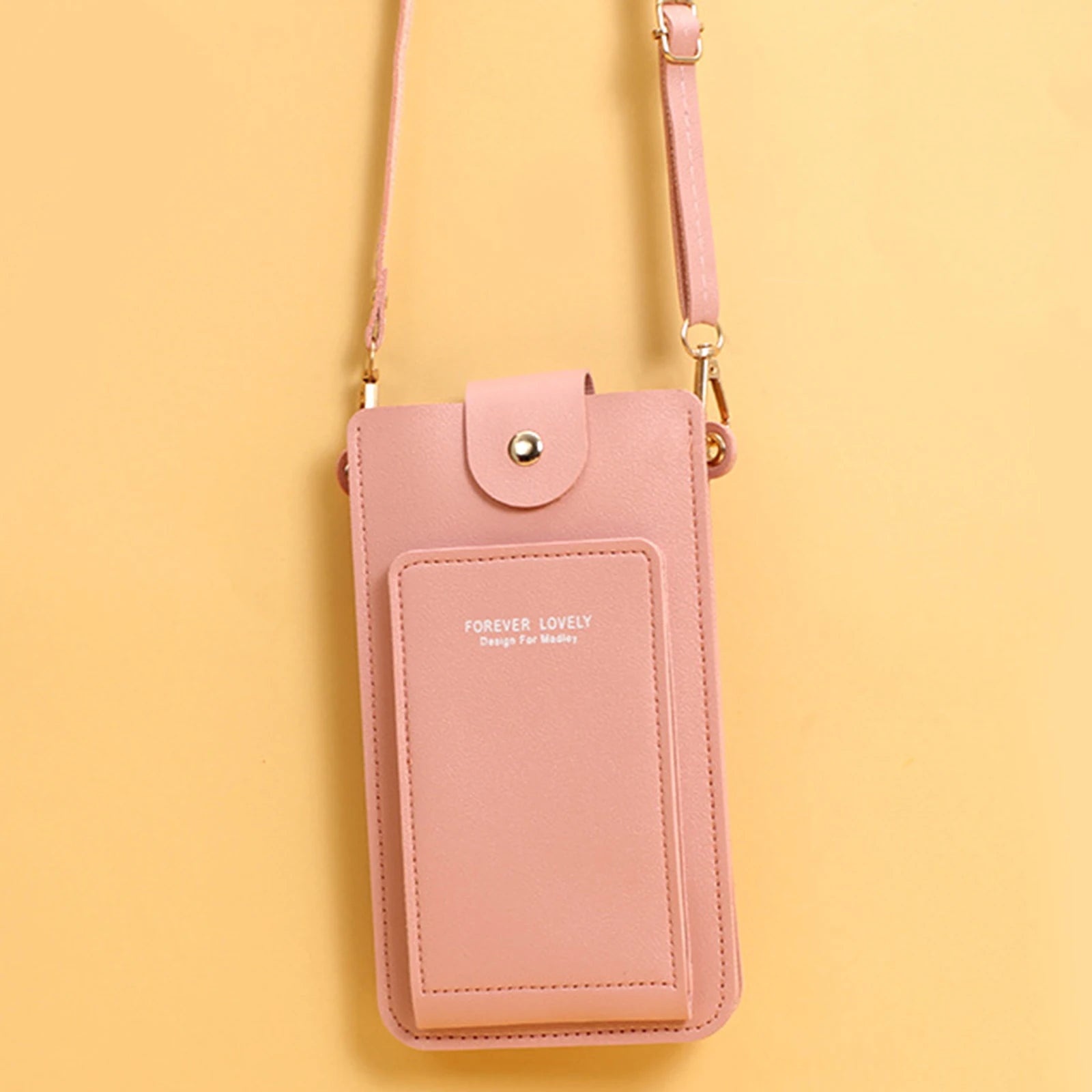 Small Crossbody Cell Phone Purse Zippered PU Cross Body Bag with 2 ID Card Windows for Mobile Phone Credit Cards Changes Peaceful Pleasures Health and Wellness