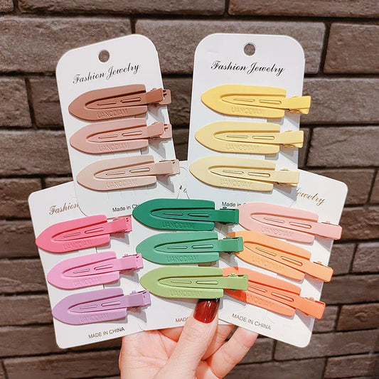 No-Dent Mini Alligator Hair Clips 3PCS | Hypoallergenic Edge Control