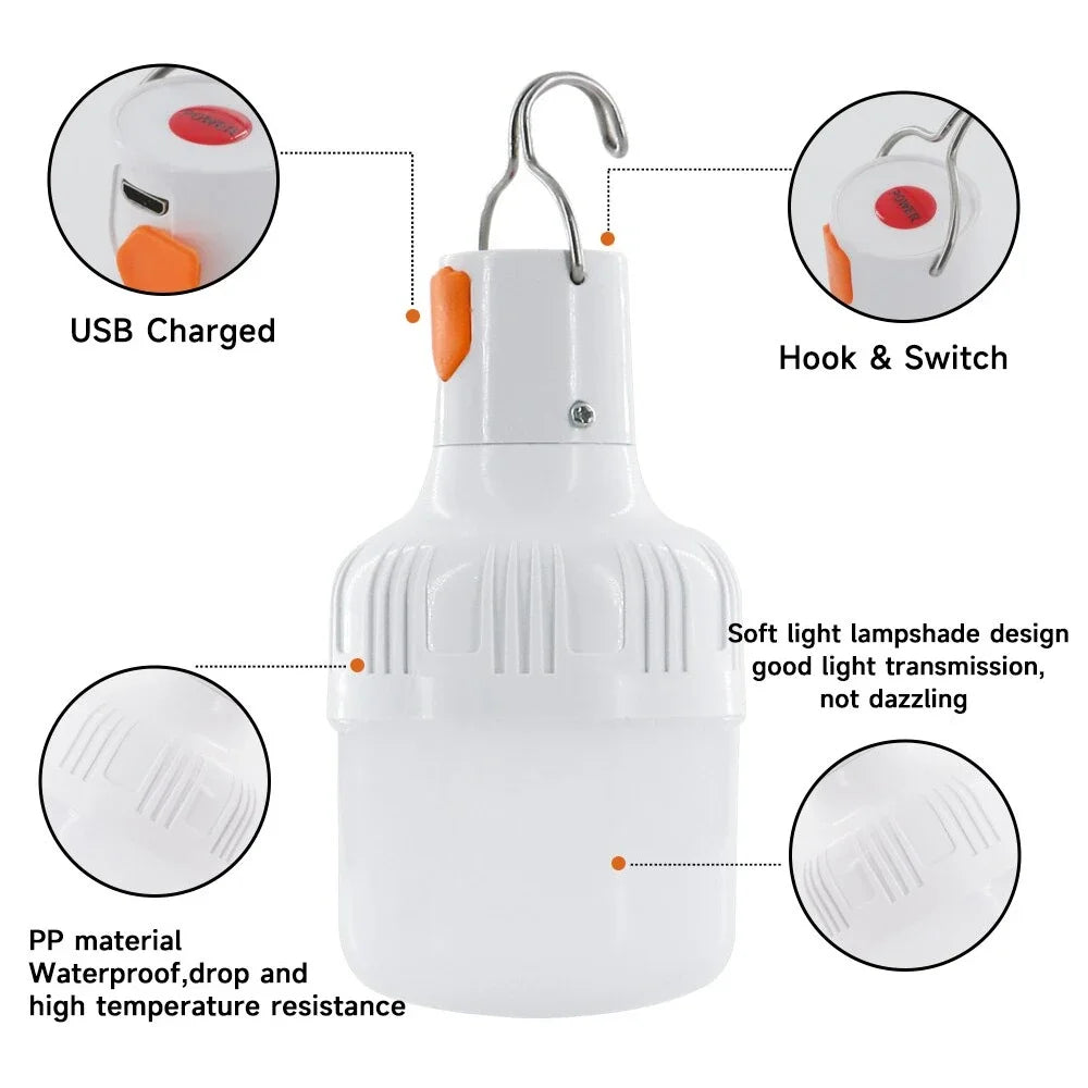 USB Rechargeable LED Camping Lantern | Portable Emergency Light