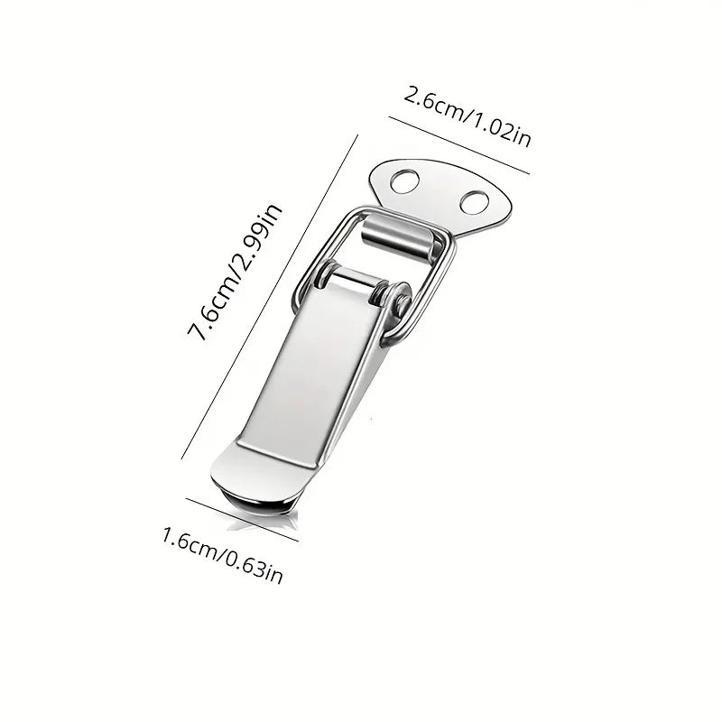 4-Piece Durable Spring Rod Latch Clip Stylish Modern Toggle Catch