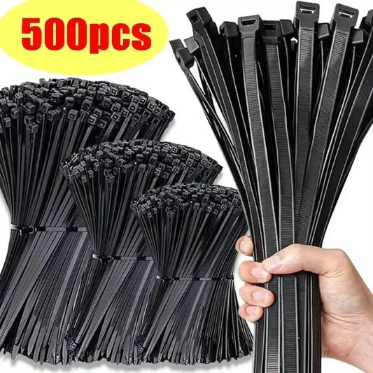 Nylon Cable Ties 100/200Pcs – Self-Locking Reusable Zip Ties Cable Zip Ties Oasis Select
