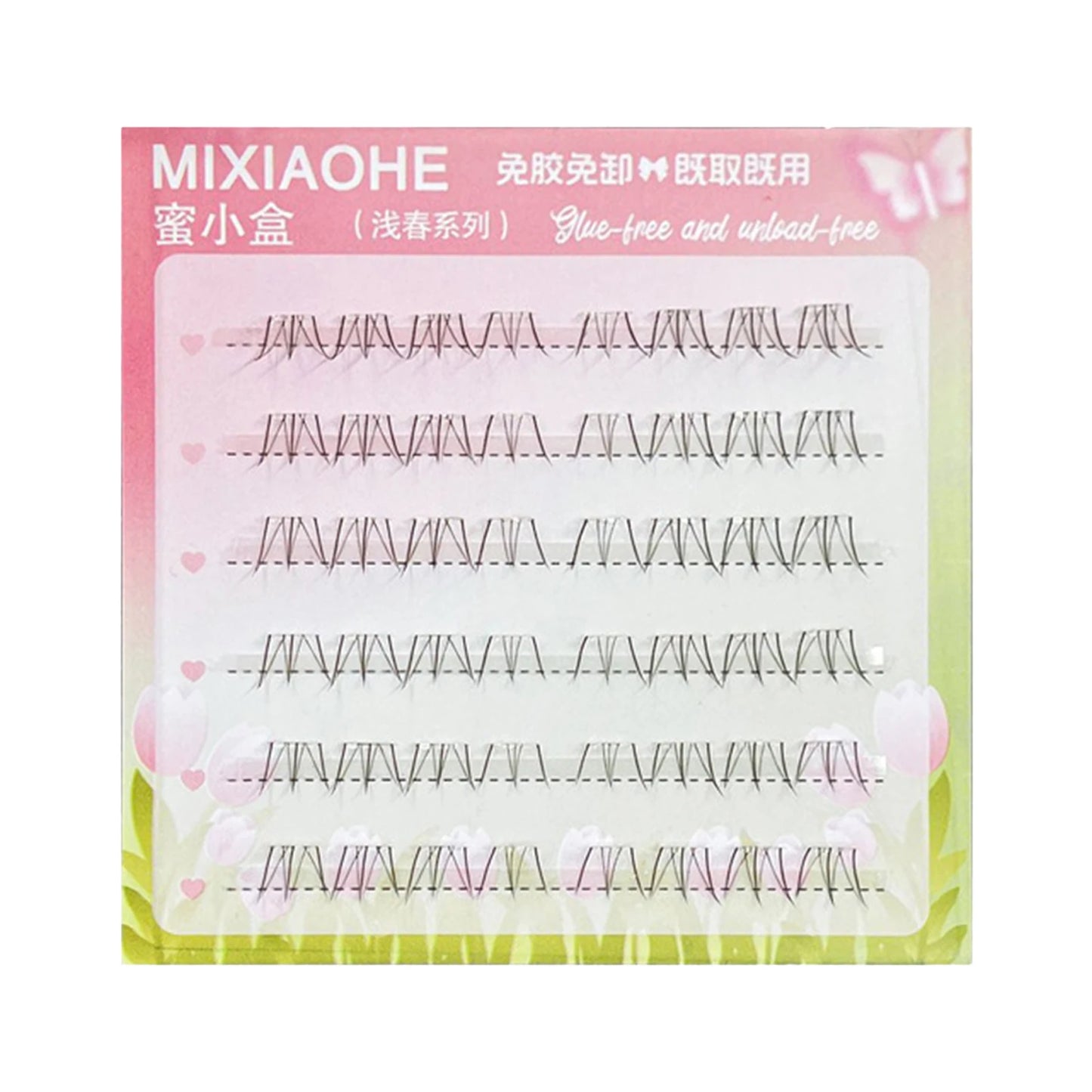 Korean Wispy Cluster Lash Extensions – Glue-Free Natural DIY