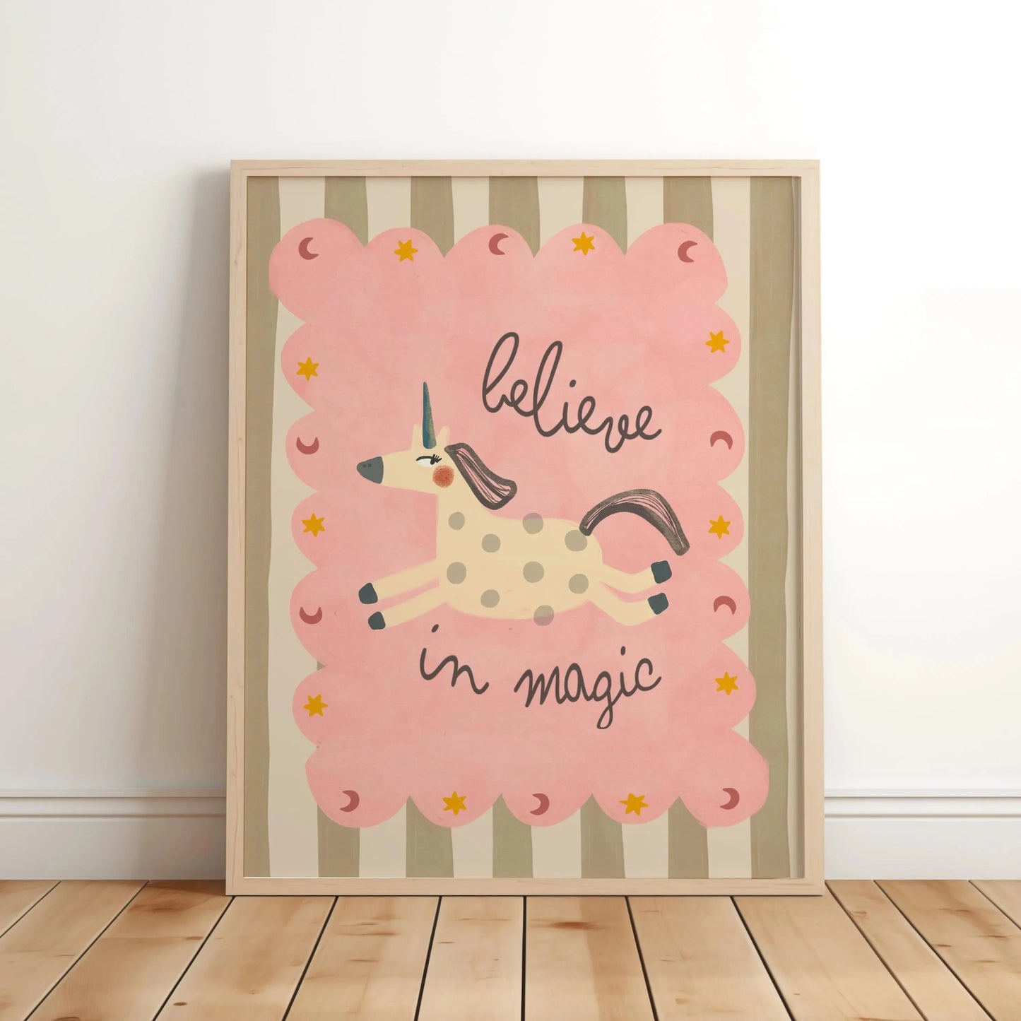 Unicorn Quote Canvas Wall Art | Nursery & Home Decor Print Canvas Wall Art Peaceful Pleasures Health and Wellness