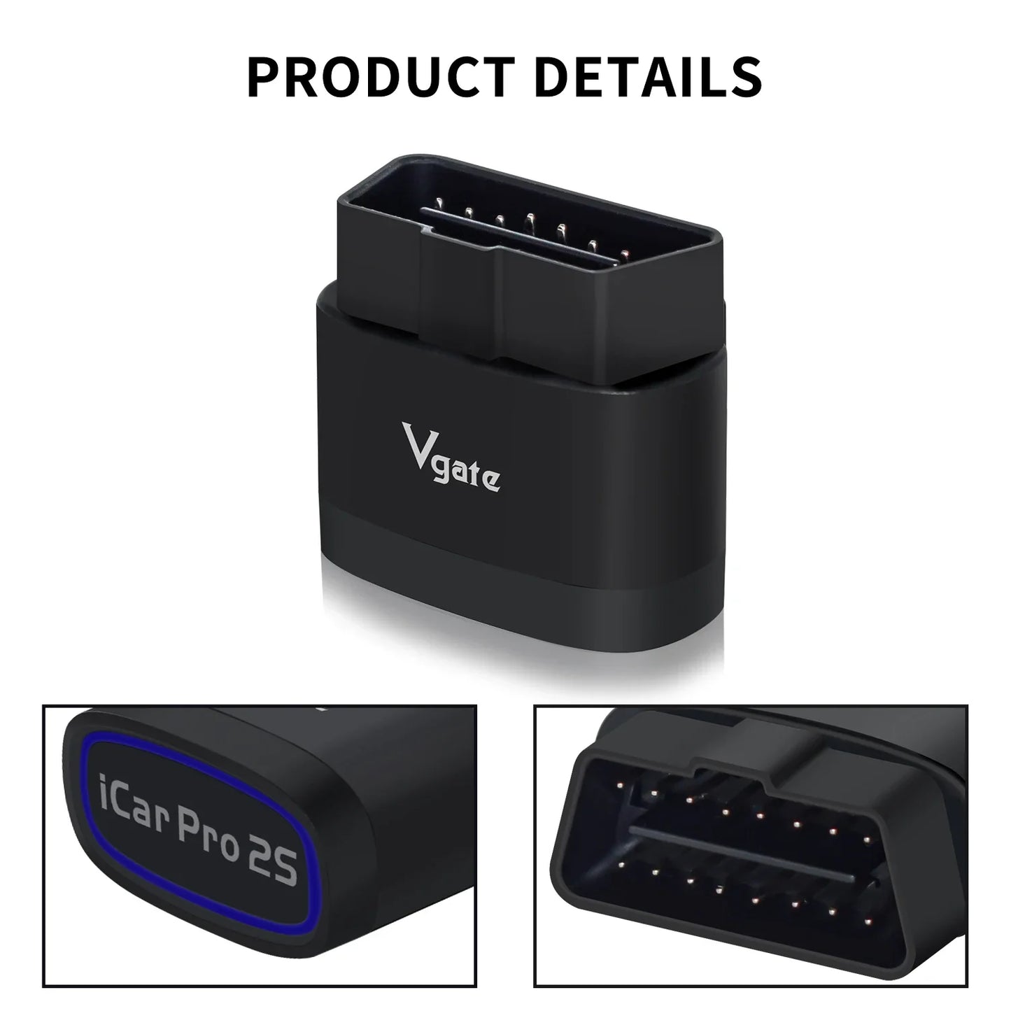 Vgate iCar Pro 2S ELM327 Bluetooth 5.3 OBD2 Car Diagnostic Scanner