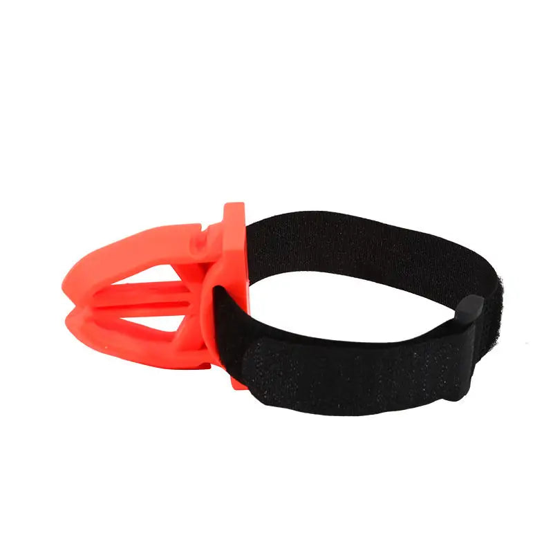 Silicone Fishing Rod Holder Quick Release Rod Clip with Strap Fishing Pole Storage Rack for Kayak & Bridge Fishing Accessories Peaceful Pleasures Health and Wellness orange-red