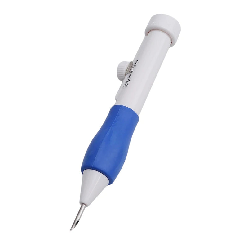 Punch Needle Embroidery Kit Adjustable Punch Needle Tool Set for DIY Craft Floss Stitching Rug Hooking Embroidery Hobby Supplies Peaceful Pleasures Health and Wellness blue and white