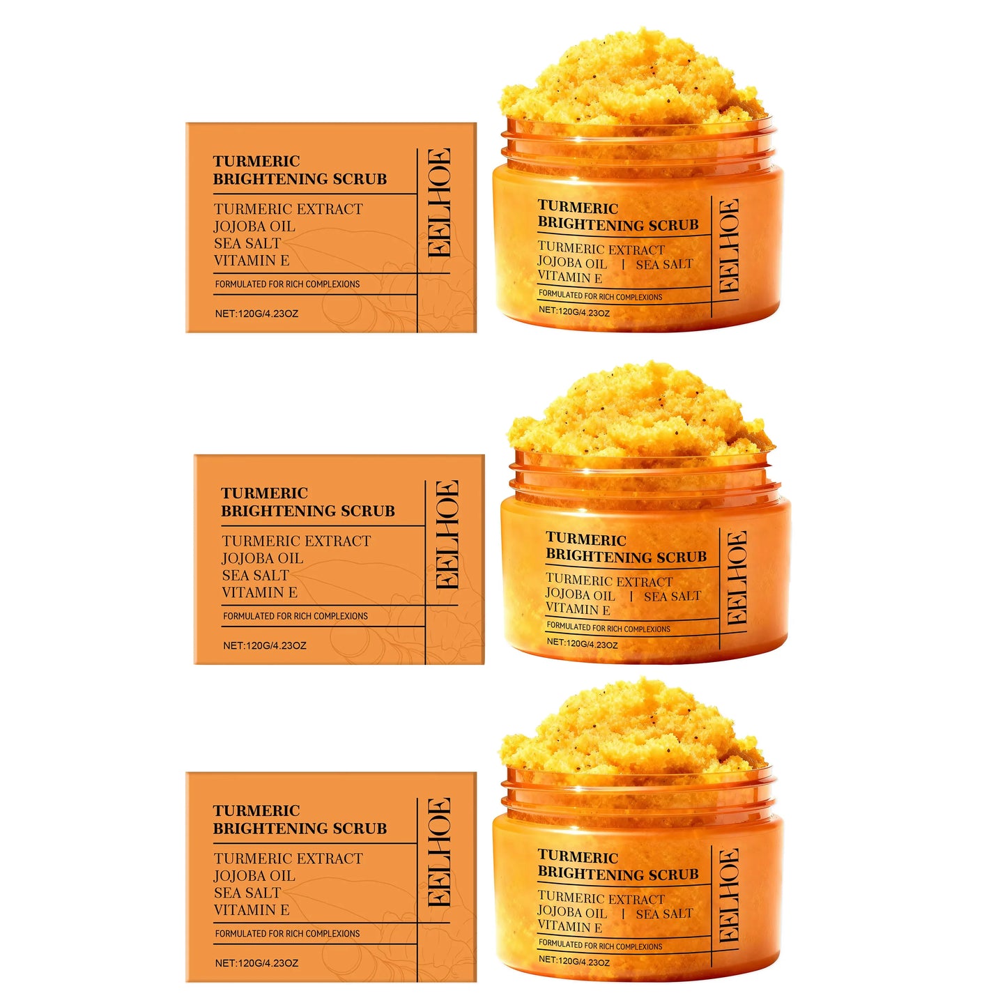 Turmeric Body Scrub – Hydrating & Smoothing Cream | 120g