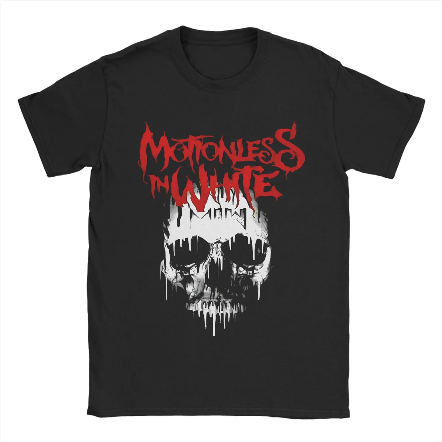 White Motionless T-Shirt Summer Band 100% Cotton T-Shirts For Men's Trendy Cool Casual Tshirt Short Sleeve Vintage Tops Peaceful Pleasures Health and Wellness 4 S