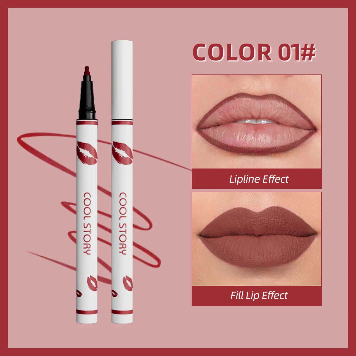 Waterproof Matte Liquid Lip Liner Pencil – Long-Lasting Color