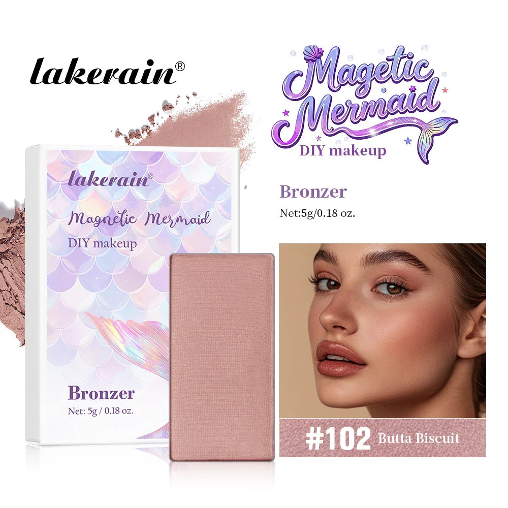 Lakerain Magnetic Mermaid DIY Eyeshadow Palette – 16 Shades