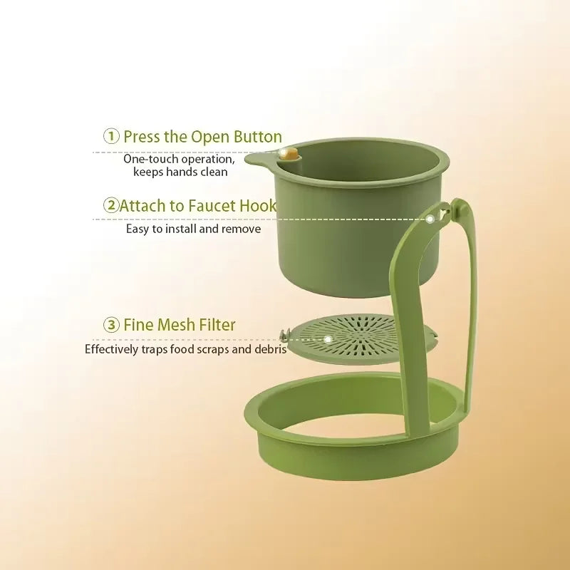 Multi-Functional Food Strainer Sink Organizer for Kitchen & Bathroom Use - Efficient Drainage And Storage Solution Peaceful Pleasures Health and Wellness