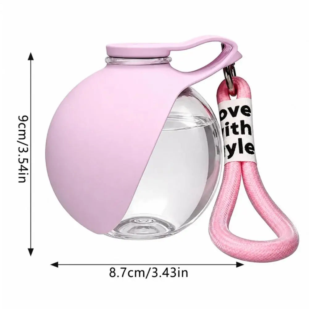 2-in-1 Portable Dog Water Bottle with Collapsible Silicone Bowl