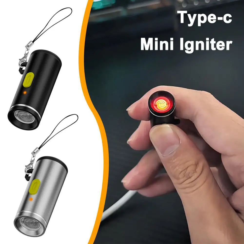 Mini USB-C Electric Lighter | Flameless Windproof Travel