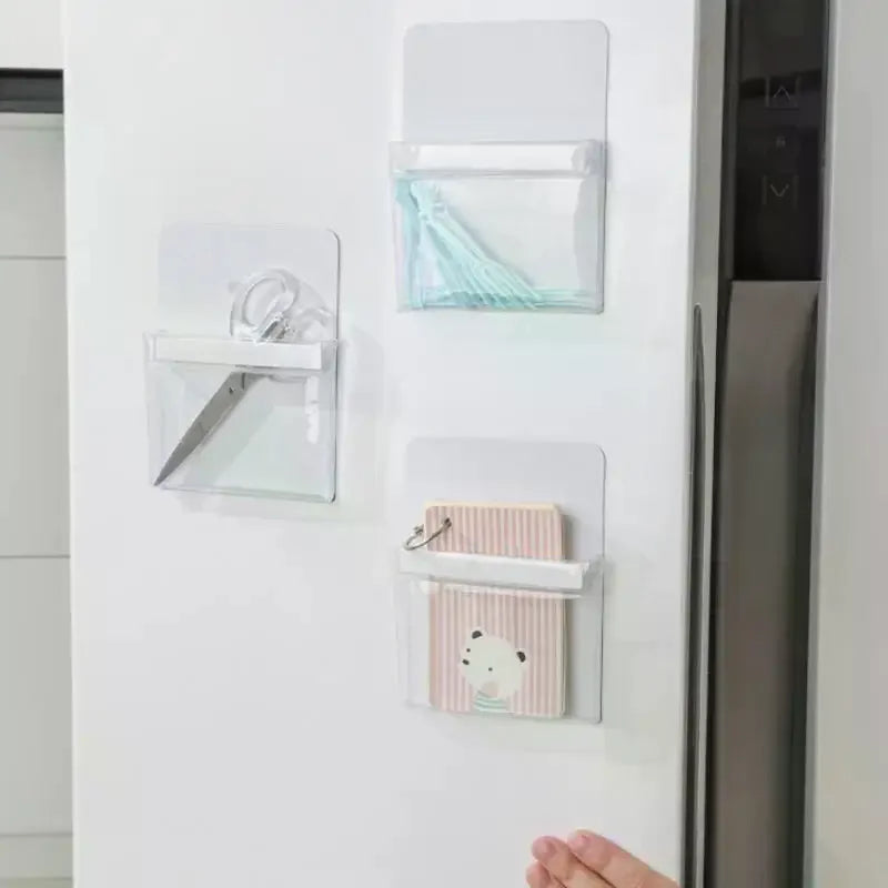 Magnetic Fridge Organizer Bag – Transparent Storage Pouch Magnetic Storage Bag Peaceful Pleasures Health and Wellness