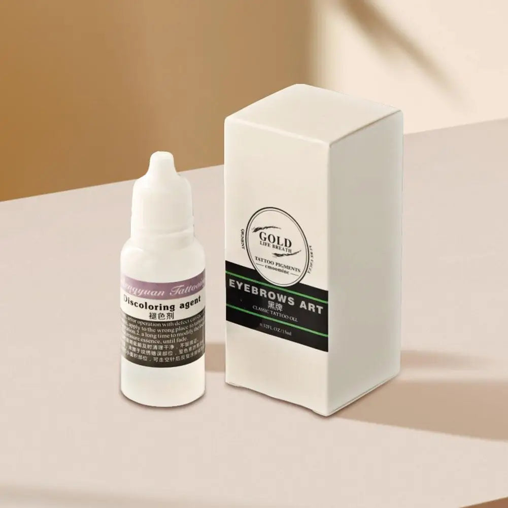 Painless Tattoo Remover & Fading Agent, Tattoo Removal Oil to Effectively & Gradually Fade Tattoos,Eyebrow Color Remover Agent Peaceful Pleasures Health and Wellness